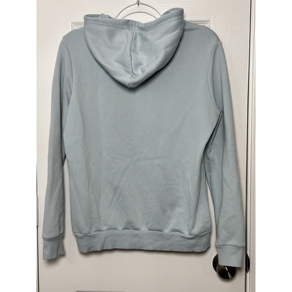 PUMA Faux Embroidered Floral Hoodie Fleece Pullover Blue Women's Size‎ Large - Picture 5 of 11